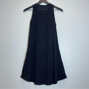 SHEBIRD Black Tunic Tank Dress Built-In Bra Pockets size 3 S/M